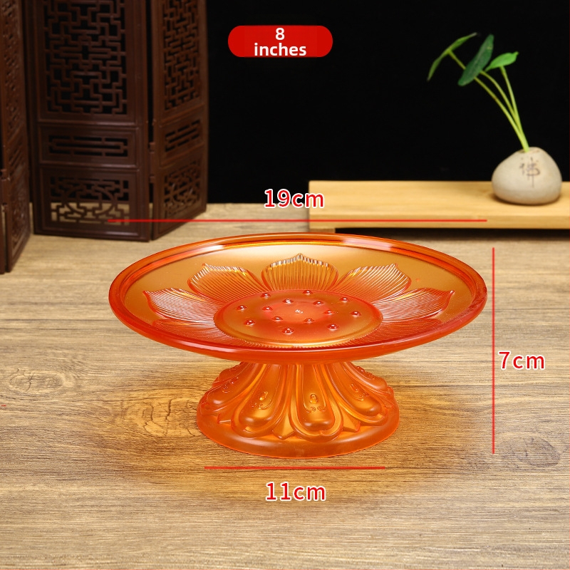 Budistų aukojimo lėkštė, plastikinė, retro stilius (Paviršiaus technologija 37590057295; įprastas įpakavimas)