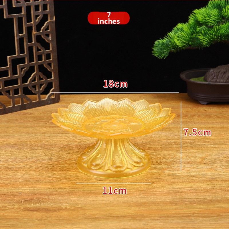 Budistų aukojimo lėkštė, plastikinė, retro stilius (Paviršiaus technologija 37590057295; įprastas įpakavimas)