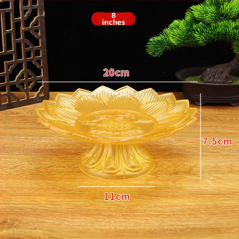 Budistų aukojimo lėkštė, plastikinė, retro stilius (Paviršiaus technologija 37590057295; įprastas įpakavimas)