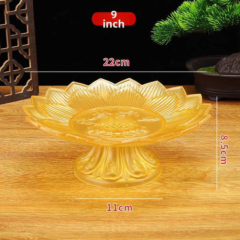 Budistų aukojimo lėkštė, plastikinė, retro stilius (Paviršiaus technologija 37590057295; įprastas įpakavimas)