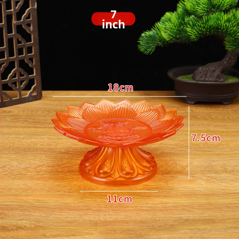 Budistų aukojimo lėkštė, plastikinė, retro stilius (Paviršiaus technologija 37590057295; įprastas įpakavimas)