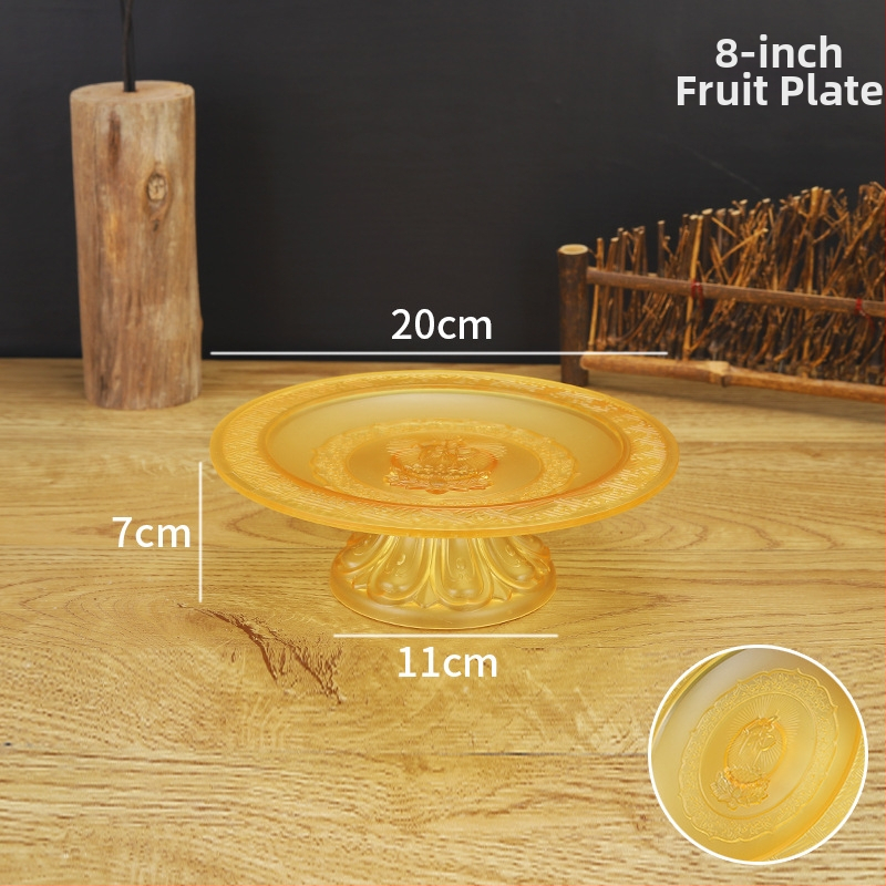 Budistų aukojimo lėkštė, plastikinė, retro stilius (Paviršiaus technologija 37590057295; įprastas įpakavimas)