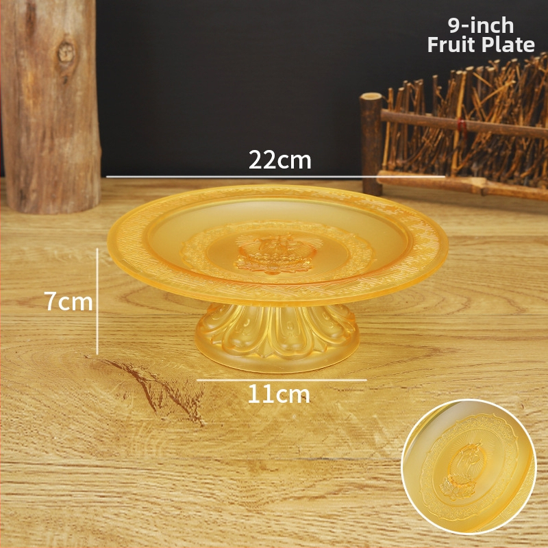 Budistų aukojimo lėkštė, plastikinė, retro stilius (Paviršiaus technologija 37590057295; įprastas įpakavimas)