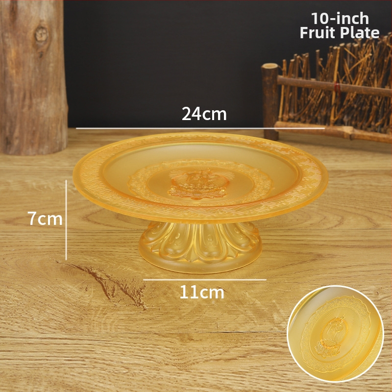 Budistų aukojimo lėkštė, plastikinė, retro stilius (Paviršiaus technologija 37590057295; įprastas įpakavimas)