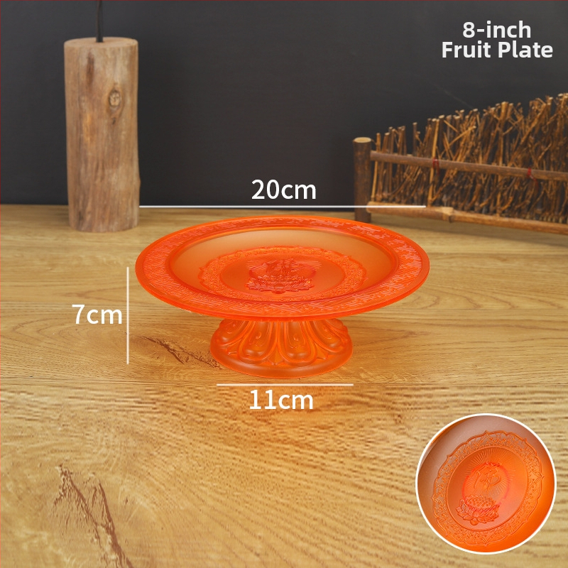 Budistų aukojimo lėkštė, plastikinė, retro stilius (Paviršiaus technologija 37590057295; įprastas įpakavimas)