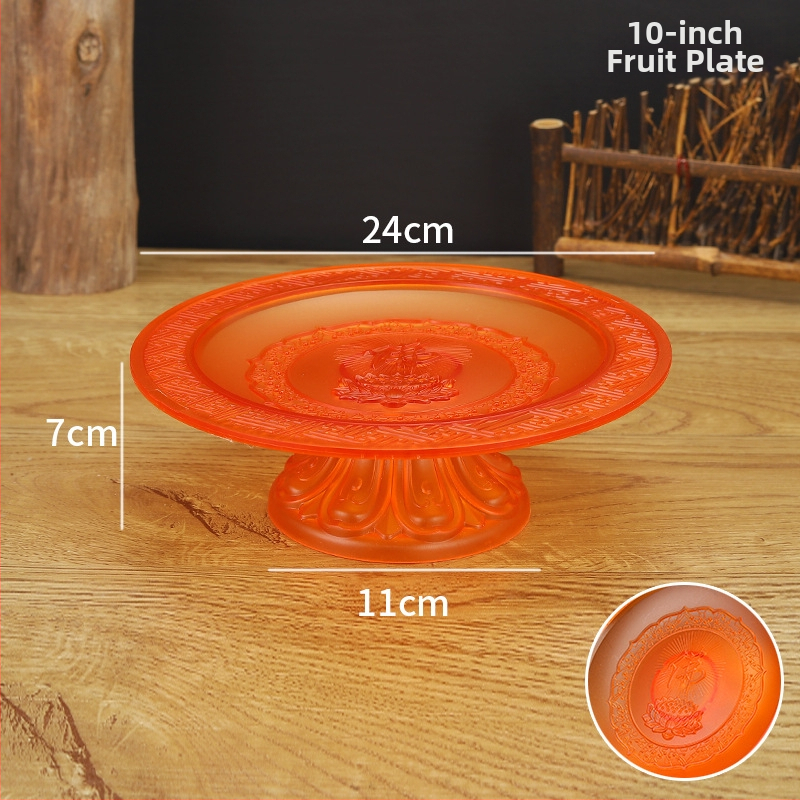 Budistų aukojimo lėkštė, plastikinė, retro stilius (Paviršiaus technologija 37590057295; įprastas įpakavimas)