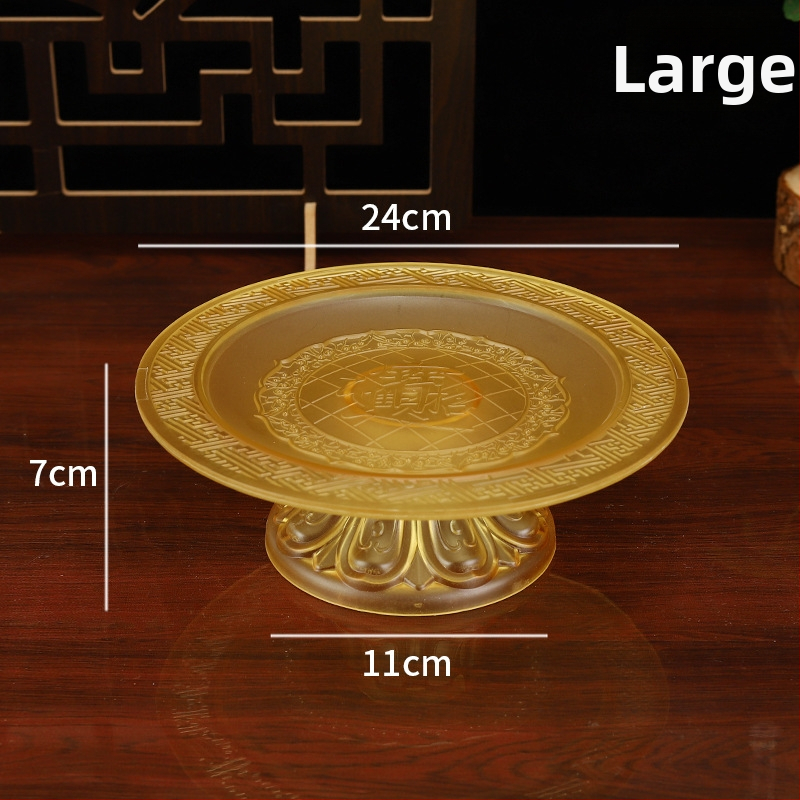 Budistų aukojimo lėkštė, plastikinė, retro stilius (Paviršiaus technologija 37590057295; įprastas įpakavimas)