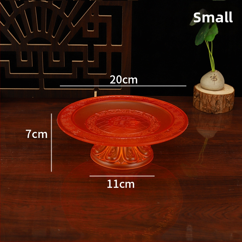 Budistų aukojimo lėkštė, plastikinė, retro stilius (Paviršiaus technologija 37590057295; įprastas įpakavimas)