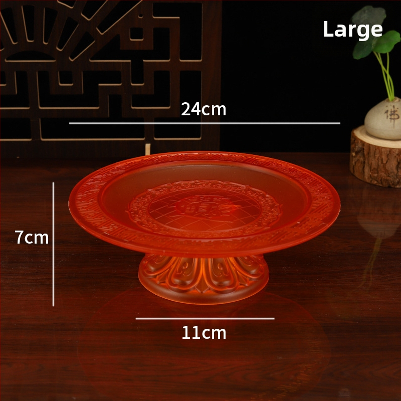 Budistų aukojimo lėkštė, plastikinė, retro stilius (Paviršiaus technologija 37590057295; įprastas įpakavimas)