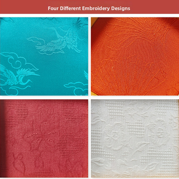 Üheosaline juveelide näitamiplokk PU nahast, PU naha korpuse ja tikitud brokaatkanga, ühe kihiline, kunstiline stiil, õmblustehnika