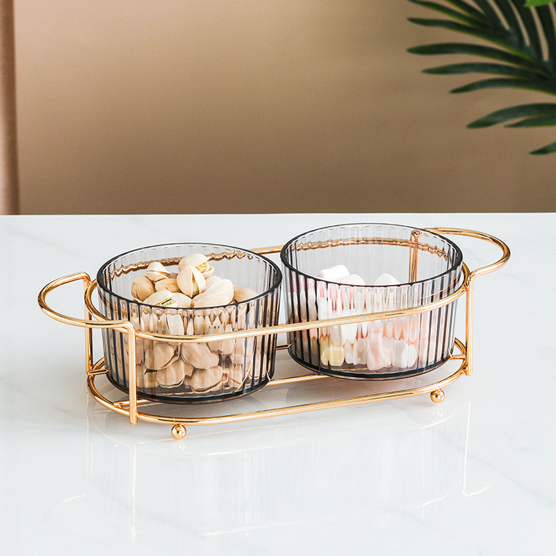 Europos stiliaus skaidrus akrilo vaisių padėklas su pertvaromis ir dangčiu, išleistas 2025