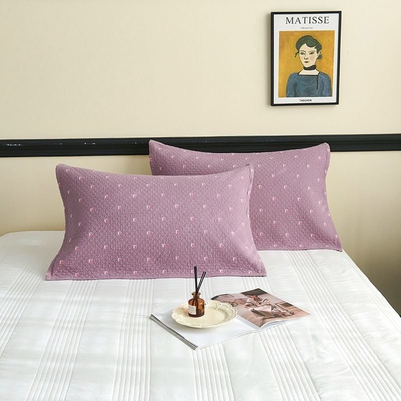 Pagalvės užvalkalas su trim sluoksniais gaze, 100% medvilnė, išplautas paviršius, atsparus plaukų aliejui