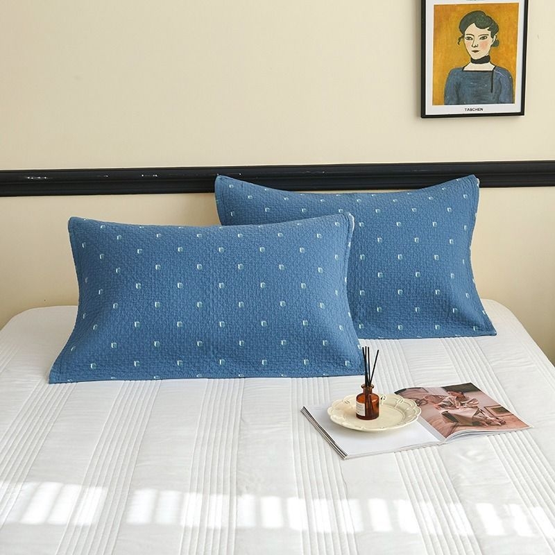 Pagalvės užvalkalas su trim sluoksniais gaze, 100% medvilnė, išplautas paviršius, atsparus plaukų aliejui