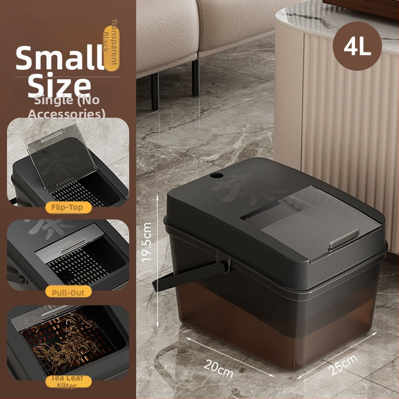 Κουβάς τσαγιού με αποστράγγιση και δίσκο υπολειμμάτων τσαγιού, ξύλινος, κινεζικού στυλ, εκτύπωση λογοτύπου, ποιότητα πρώτης κατηγορίας