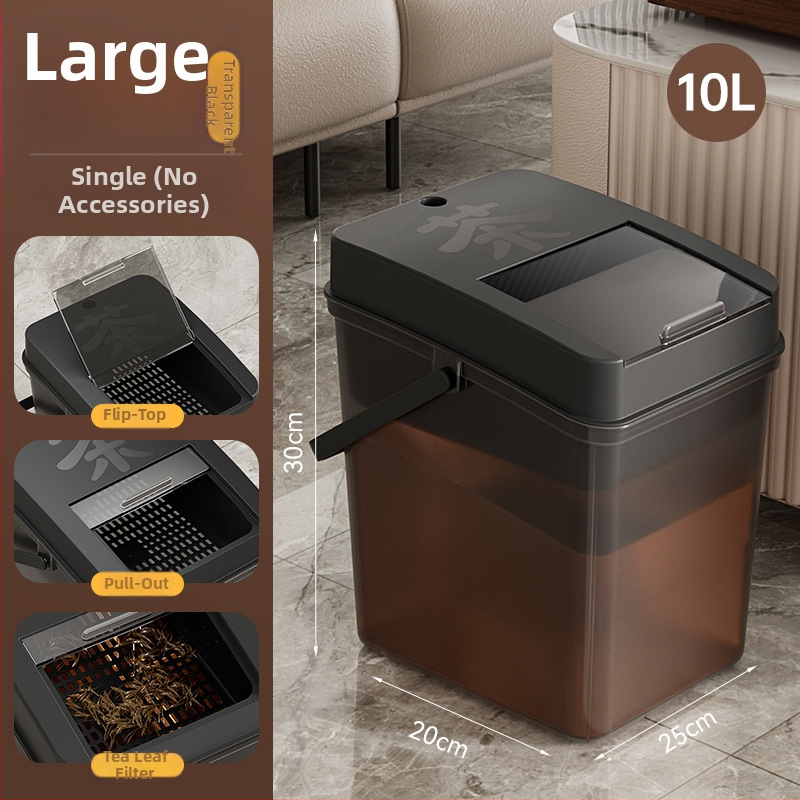 Κουβάς τσαγιού με αποστράγγιση και δίσκο υπολειμμάτων τσαγιού, ξύλινος, κινεζικού στυλ, εκτύπωση λογοτύπου, ποιότητα πρώτης κατηγορίας