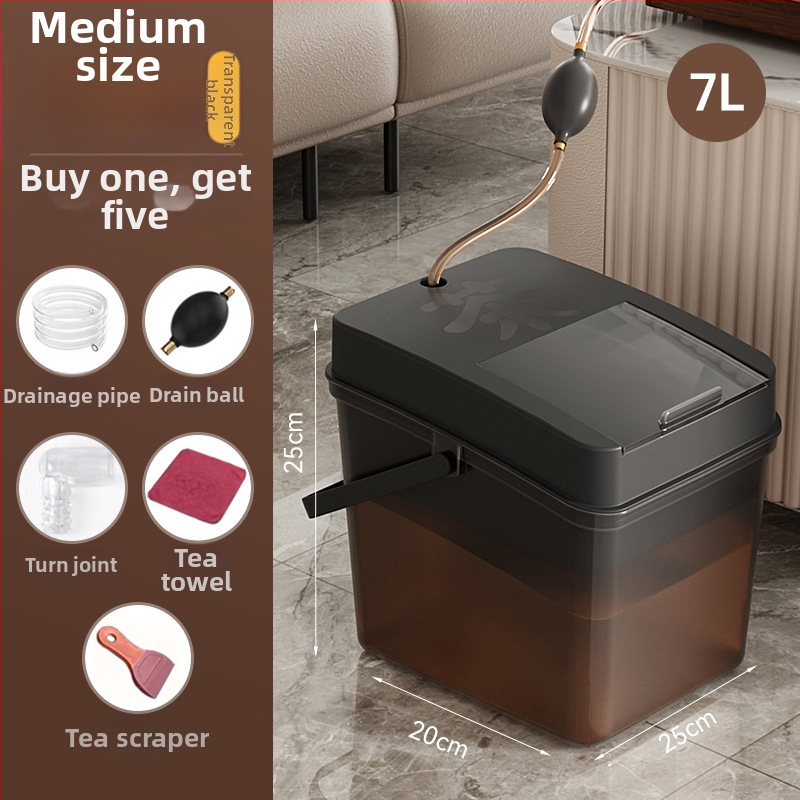 Κουβάς τσαγιού με αποστράγγιση και δίσκο υπολειμμάτων τσαγιού, ξύλινος, κινεζικού στυλ, εκτύπωση λογοτύπου, ποιότητα πρώτης κατηγορίας