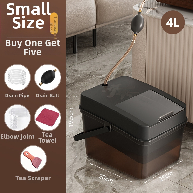 Κουβάς τσαγιού με αποστράγγιση και δίσκο υπολειμμάτων τσαγιού, ξύλινος, κινεζικού στυλ, εκτύπωση λογοτύπου, ποιότητα πρώτης κατηγορίας