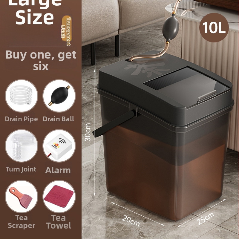 Κουβάς τσαγιού με αποστράγγιση και δίσκο υπολειμμάτων τσαγιού, ξύλινος, κινεζικού στυλ, εκτύπωση λογοτύπου, ποιότητα πρώτης κατηγορίας