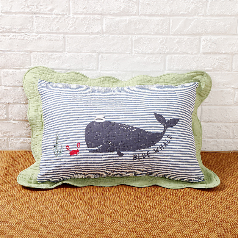 Siuvinėtas pagalvės užvalkalas, 100% medvilnė, kaimiškas korėjietiškas mielas stilius, tie-dye