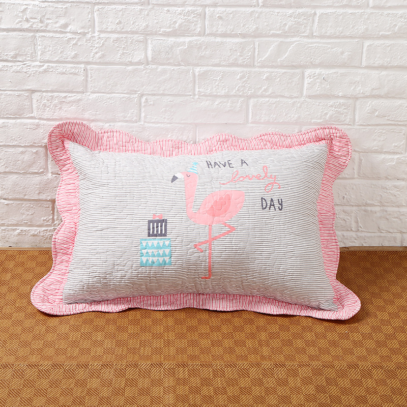 Siuvinėtas pagalvės užvalkalas, 100% medvilnė, kaimiškas korėjietiškas mielas stilius, tie-dye