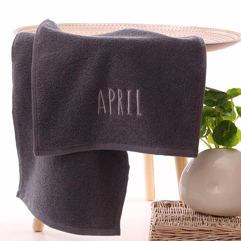 Medvilninis veido rankšluostis, 32S siūlai, siuvinėtas ir paprastos plokščios audinio, 100–120 g, pritaikomas