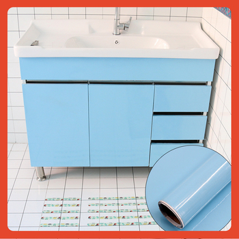 PVC стенен стикер за шкафове и мебели за обновяване; декоративно украсяване; едноцветен модел; 1 бр.; скандинавски стил.