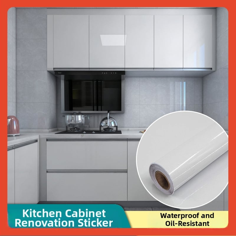 PVC стенен стикер за шкафове и мебели за обновяване; декоративно украсяване; едноцветен модел; 1 бр.; скандинавски стил.