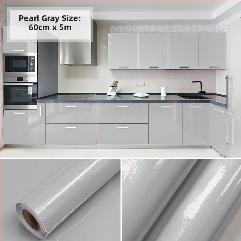 PVC стенен стикер за шкафове и мебели за обновяване; декоративно украсяване; едноцветен модел; 1 бр.; скандинавски стил.