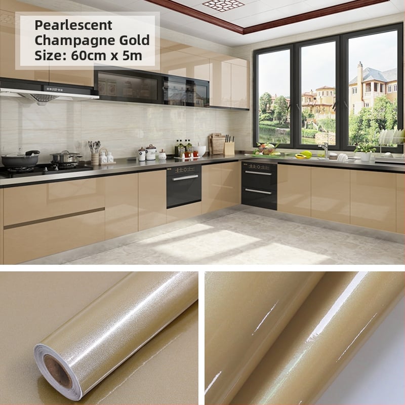 PVC стенен стикер за шкафове и мебели за обновяване; декоративно украсяване; едноцветен модел; 1 бр.; скандинавски стил.