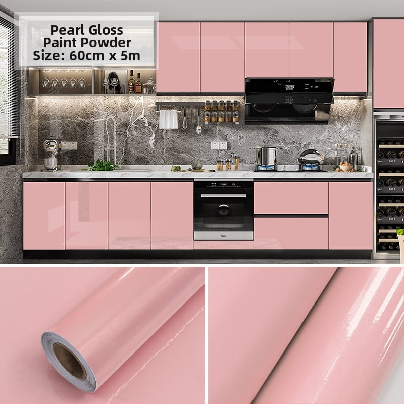 PVC стенен стикер за шкафове и мебели за обновяване; декоративно украсяване; едноцветен модел; 1 бр.; скандинавски стил.