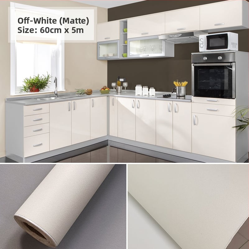 PVC стенен стикер за шкафове и мебели за обновяване; декоративно украсяване; едноцветен модел; 1 бр.; скандинавски стил.