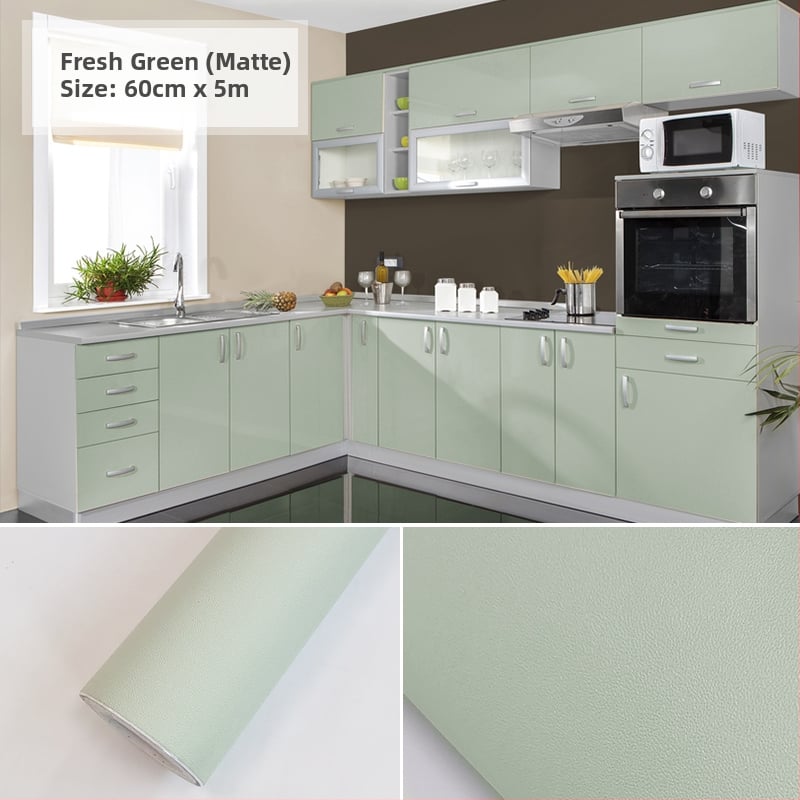 PVC стенен стикер за шкафове и мебели за обновяване; декоративно украсяване; едноцветен модел; 1 бр.; скандинавски стил.