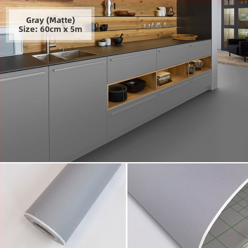 PVC стенен стикер за шкафове и мебели за обновяване; декоративно украсяване; едноцветен модел; 1 бр.; скандинавски стил.