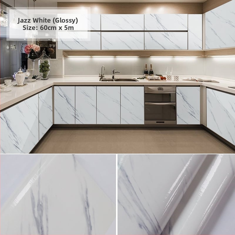 PVC стенен стикер за шкафове и мебели за обновяване; декоративно украсяване; едноцветен модел; 1 бр.; скандинавски стил.