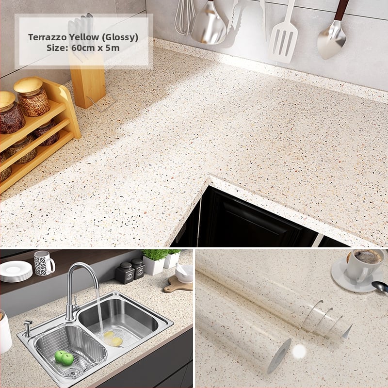 PVC стенен стикер за шкафове и мебели за обновяване; декоративно украсяване; едноцветен модел; 1 бр.; скандинавски стил.