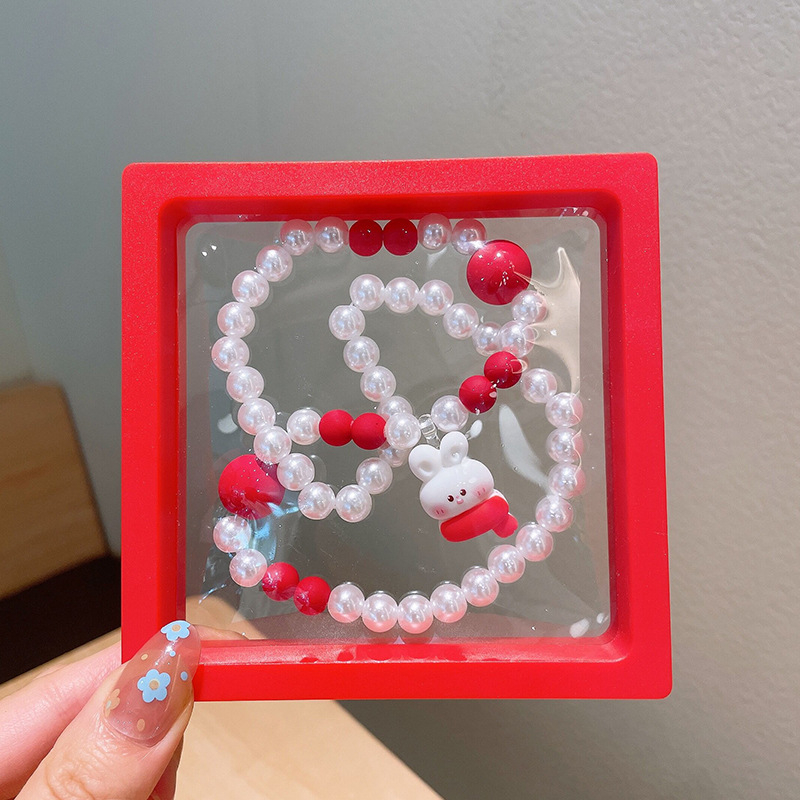 Mergaitėms skirtas princesės kaklo grandinėlės komplektas su plaukų aksesuarais — plastinės dervos pakabukas, kamuoliukų grandinė, karantis pakabukas, atskiras įpakavimas