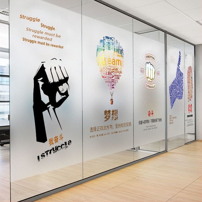 Stiklo dekoratyvinė plėvelė — lipni, PVC medžiaga, geometrinis raštas, 1 vnt., svetainė