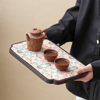 Absorbuojantis, storas zomšos tekstūros arbatos rankšluostis - Medžiaga: Audinys; Svoris: 25 g; Sugertis: 11–15 s; Logotipo spausdinimas galimas