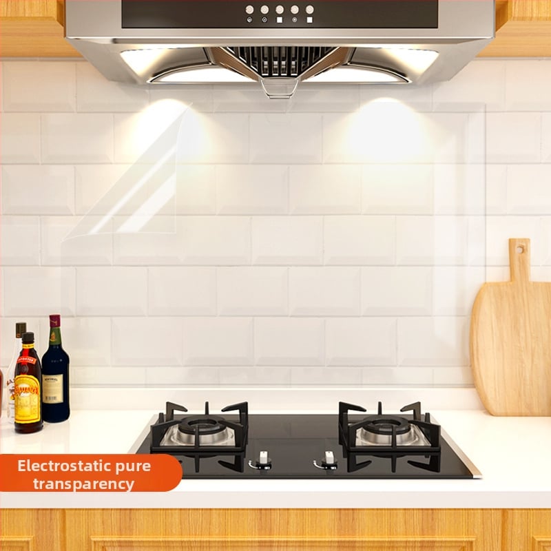 Кухненски стенен стикер против мазнини, хартия, карикатурен принт, 1 бр.