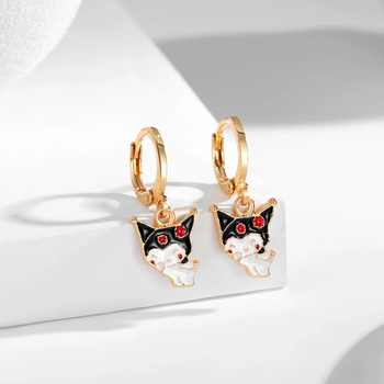 Vaikų vario su aukso dengimu juvelyrinių dirbinių rinkinys su drugelio ir kačiuko motyvais — karoliai, žiedas, auskarai, apyrankė, O formos grandinė (ruduo 2025)