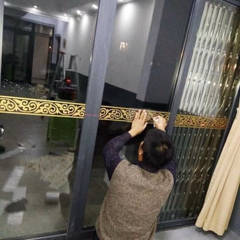 Стенно стикер - триизмерен PVC декор, противопожарна функция, китайски стил, за външни пространства