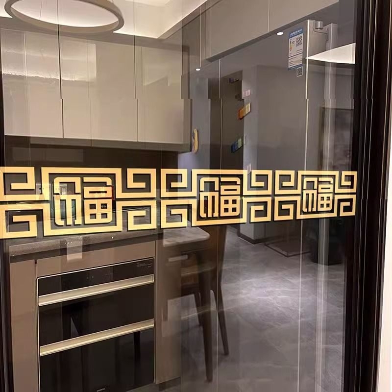 Стенно стикер - триизмерен PVC декор, противопожарна функция, китайски стил, за външни пространства