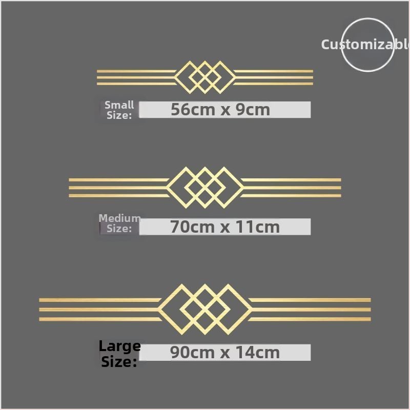 Стенно стикер - триизмерен PVC декор, противопожарна функция, китайски стил, за външни пространства