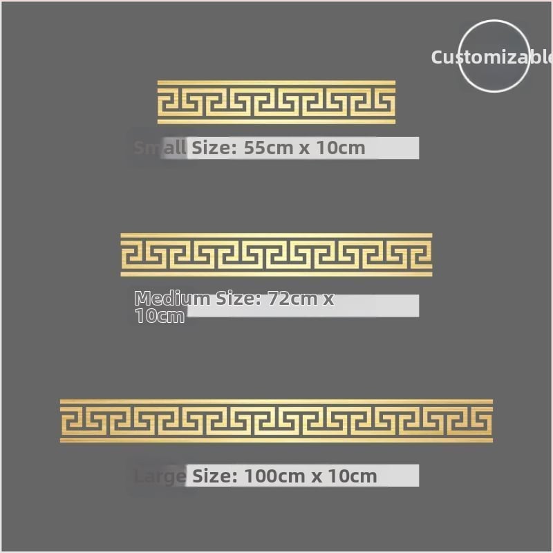 Стенно стикер - триизмерен PVC декор, противопожарна функция, китайски стил, за външни пространства