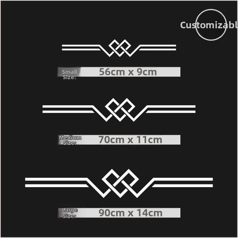 Стенно стикер - триизмерен PVC декор, противопожарна функция, китайски стил, за външни пространства