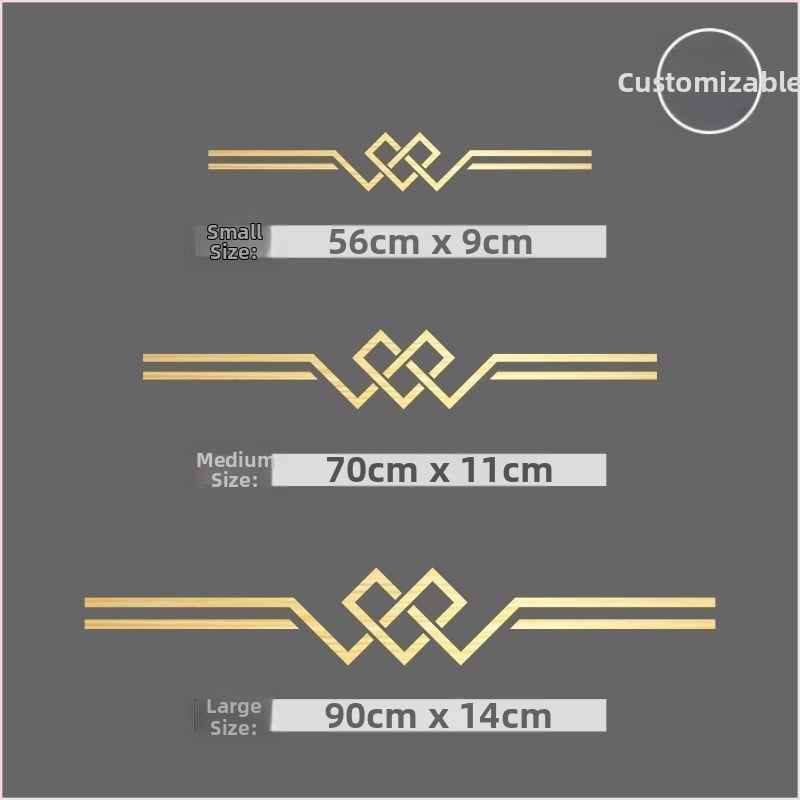 Стенно стикер - триизмерен PVC декор, противопожарна функция, китайски стил, за външни пространства