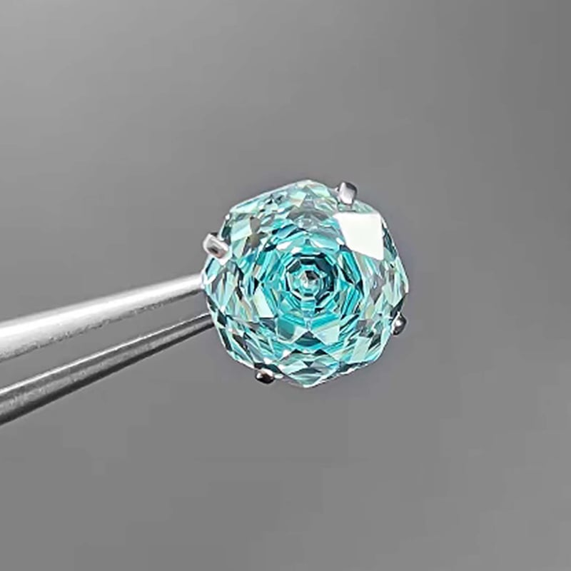 Geomeetrilised titanioum kõrvarõngad kaheksakandilise kujundusega, tsirkoon, G23 titani sulam, sisemine kinnitus