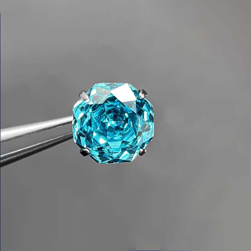 Geomeetrilised titanioum kõrvarõngad kaheksakandilise kujundusega, tsirkoon, G23 titani sulam, sisemine kinnitus