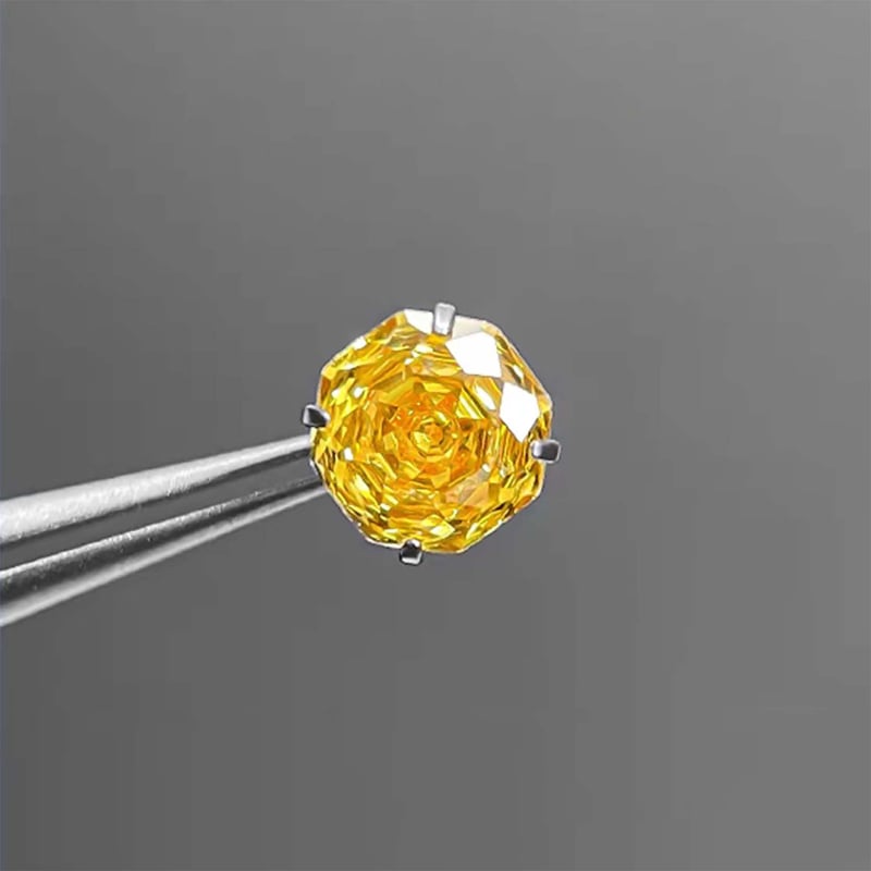 Geomeetrilised titanioum kõrvarõngad kaheksakandilise kujundusega, tsirkoon, G23 titani sulam, sisemine kinnitus