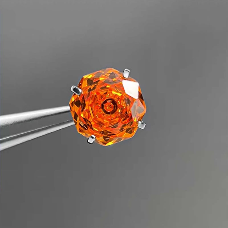 Geomeetrilised titanioum kõrvarõngad kaheksakandilise kujundusega, tsirkoon, G23 titani sulam, sisemine kinnitus